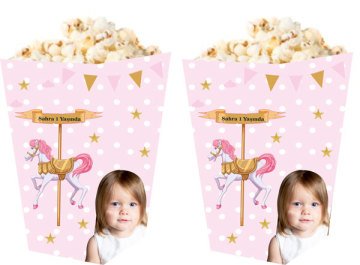 Atlı Karınca Temalı Kişiye Özel Popcorn Kutusu 6 Adet