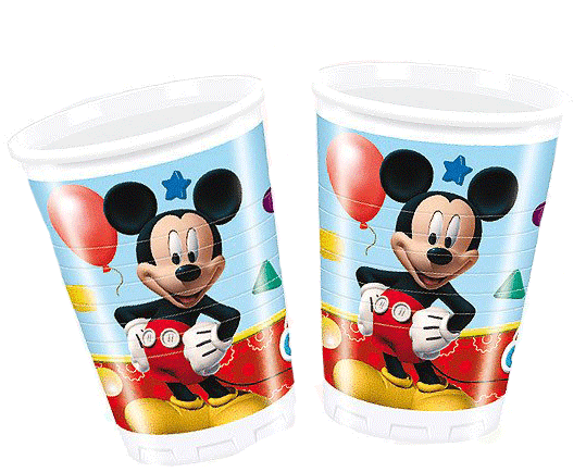 Mickey Mouse Temalı Bardak 8 Adet