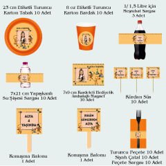 Kızılderili Temalı Doğum Günü Seti 10 Kişilik