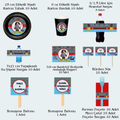 Korsan Temalı Doğum Günü Seti 10 Kişilik