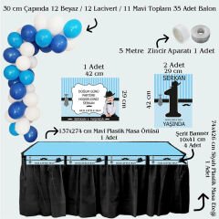 Küçük Adam Temalı Doğum Günü Seti 10 Kişilik