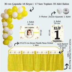 Papatya 2 Temalı Doğum Günü Seti 10 Kişilik