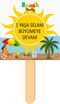 Beach Party Temalı Konuşma Balonu 11