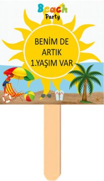 Beach party Temalı Konuşma Balonu 12