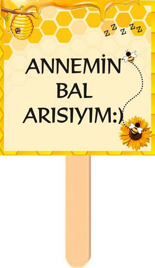 Arı Temalı Konuşma Balonu 8