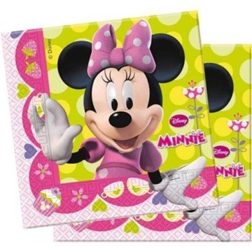 Pembe Minnie Mouse Temalı Peçete 16 Adet