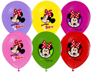 Kırmızı Minnie Mouse Balon 15 Adet