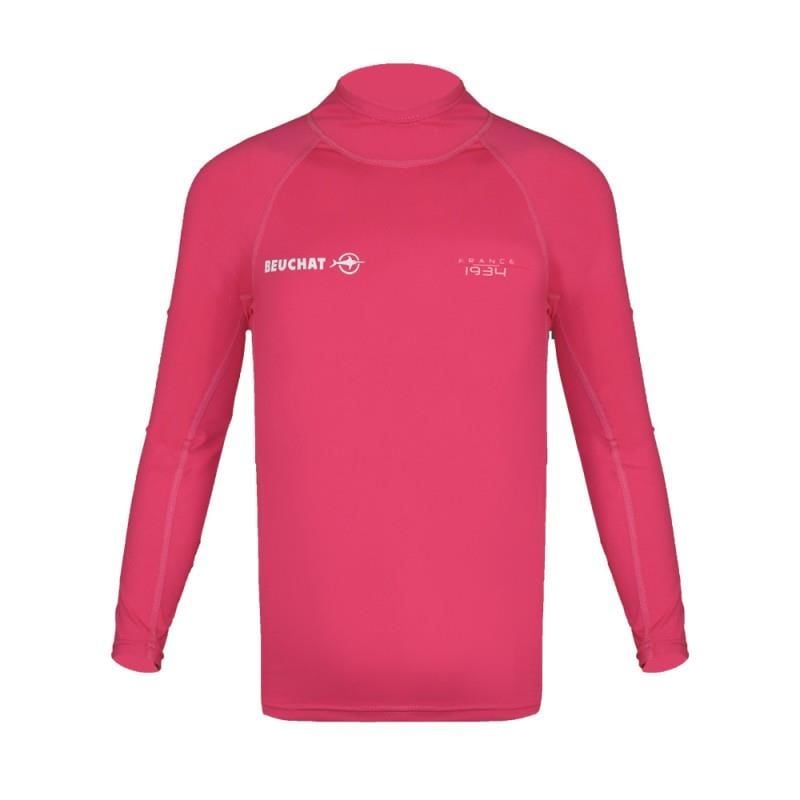 BEUCHAT Rash Guard Çocuk, ATOLL Uzun Kol, Pembe