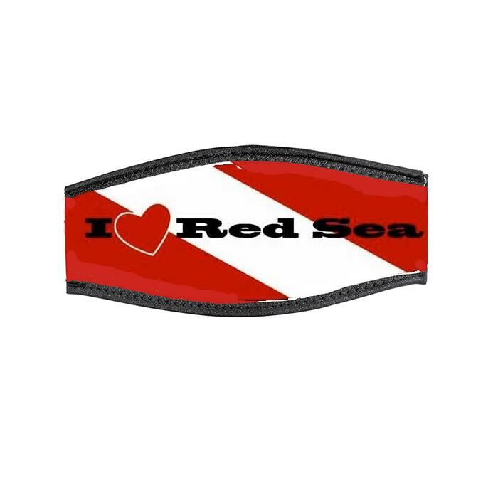 BESTDIVERS Maske Arkalığı RED SEA Neopren, Velkrolu