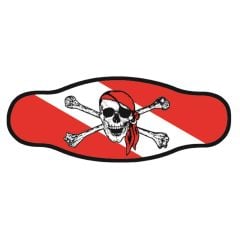 BESTDIVERS Maske Arkalığı JOLLY ROGER Neopren