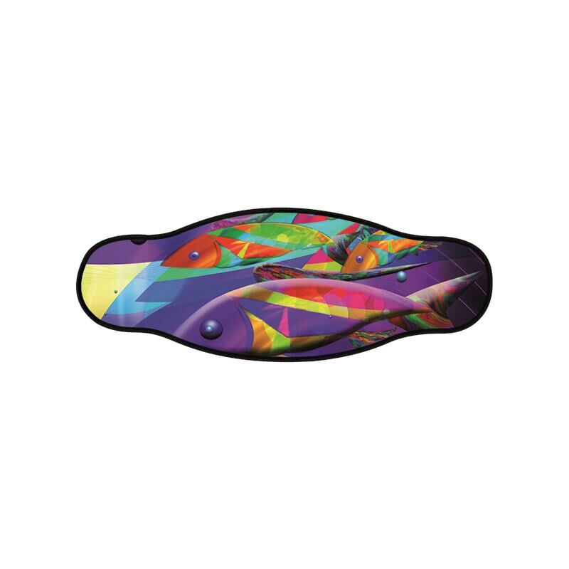 BESTDIVERS Maske Arkalığı PSYCHEDELIC Neopren