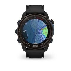 Descent Mk3i – 51 mm - Karbon Gri DLC Titanyum, Siyah Silikon Kayışlı ve T2 Transceiver