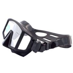 KRAKEN Maske M35 Çerçevesiz Siyah Silikon, 3 camlı