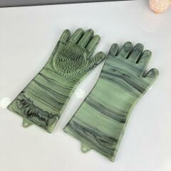 End of Series Acr Silicone Retro Green Gloves