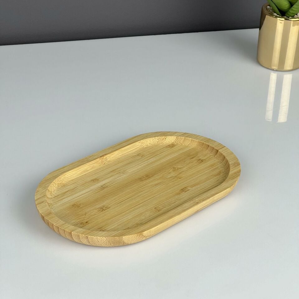 Lux Bamboo Oval Flat Service 20x12