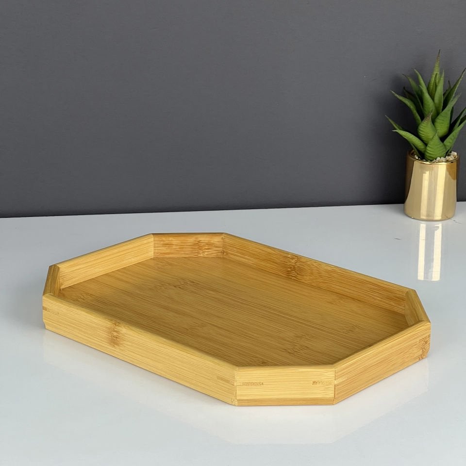 Bamboo Serving Tray for 2 Persons Rectangular