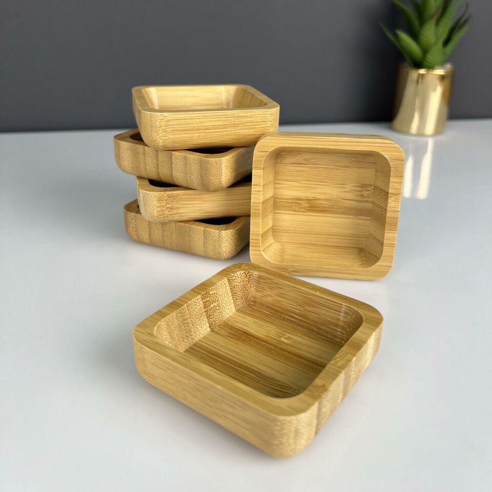 Bamboo Lux Square Sauce Bowl (Sold in Pieces)