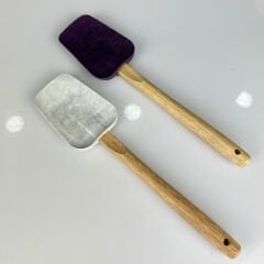 Silicone Special Color Bamboo Handle Spatula