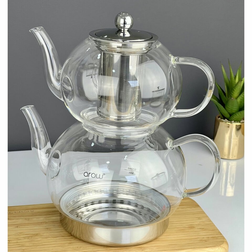 Arow Nora Borosilicate Glass Teapot 3 Liters