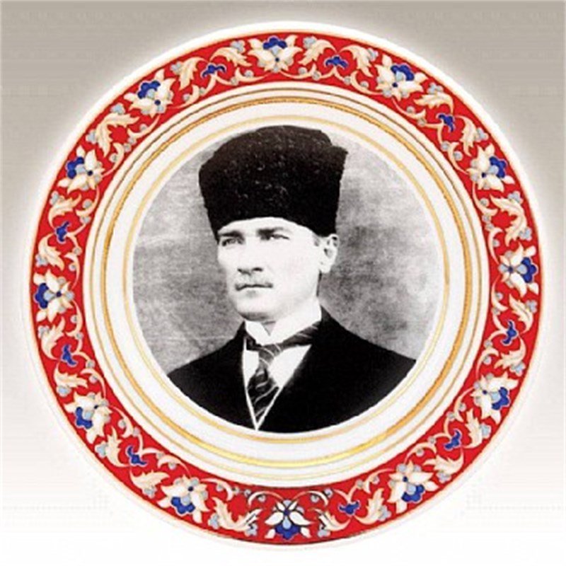 Kütahya Porselen El Yapımı 25cm Tabak No 36