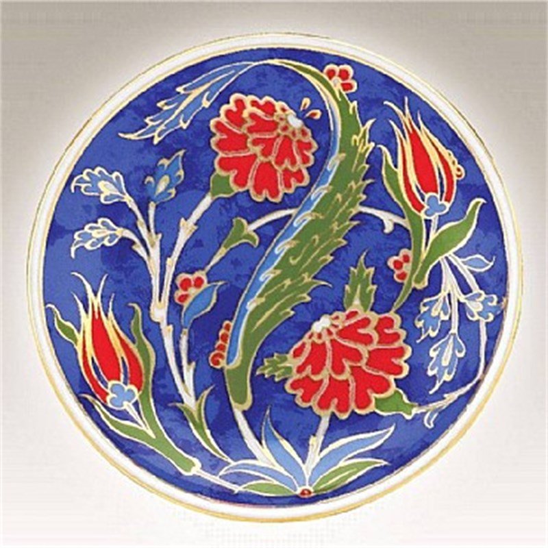 Kütahya Porselen El Yapımı 10 cm Tabak No 7