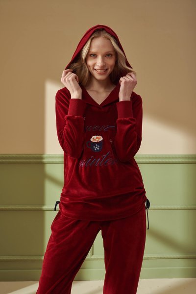 Kadın Desenli Pijama Takımı