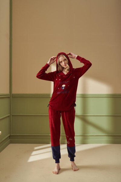 Kadın Desenli Pijama Takımı
