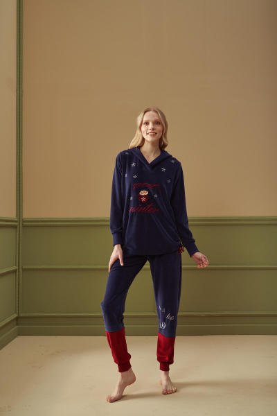 Kadın Desenli Pijama Takımı