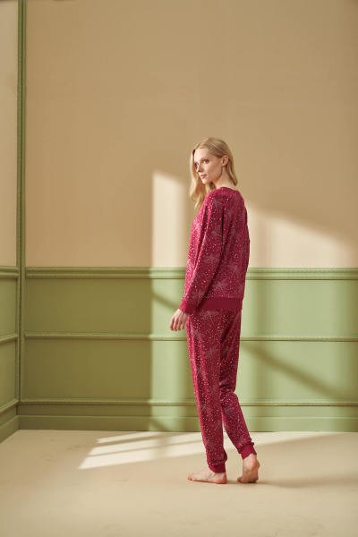 Kadın Desenli Pijama Takımı