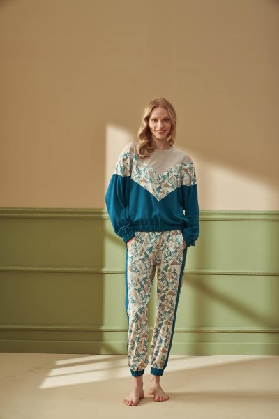 Kadın Desenli Pijama Takımı