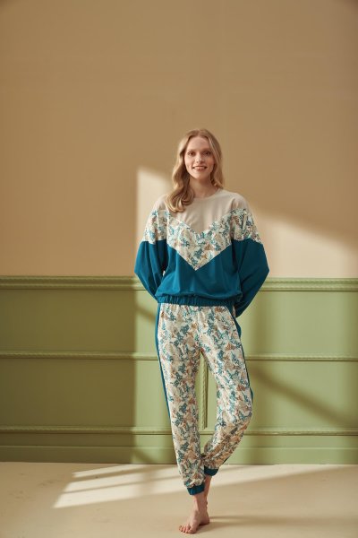 Kadın Desenli Pijama Takımı