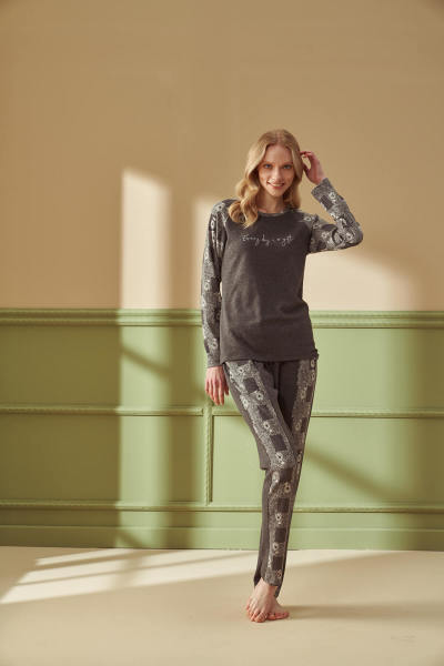 Kadın Desenli Pijama Takımı