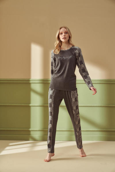 Kadın Desenli Pijama Takımı