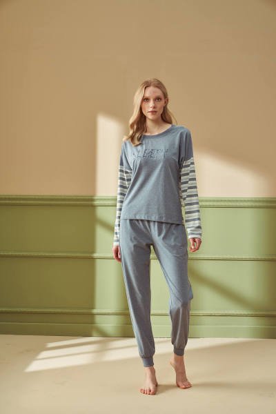 Kadın Desenli Pijama Takımı