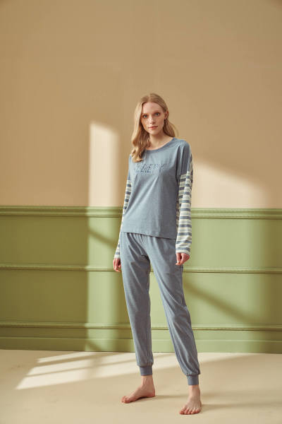 Kadın Desenli Pijama Takımı