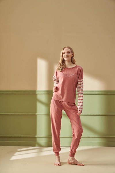 Kadın Desenli Pijama Takımı