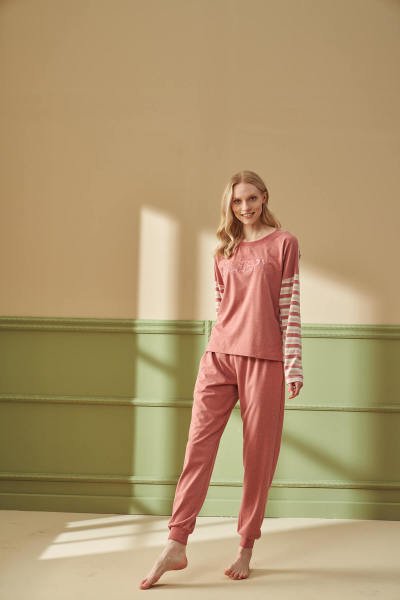 Kadın Desenli Pijama Takımı