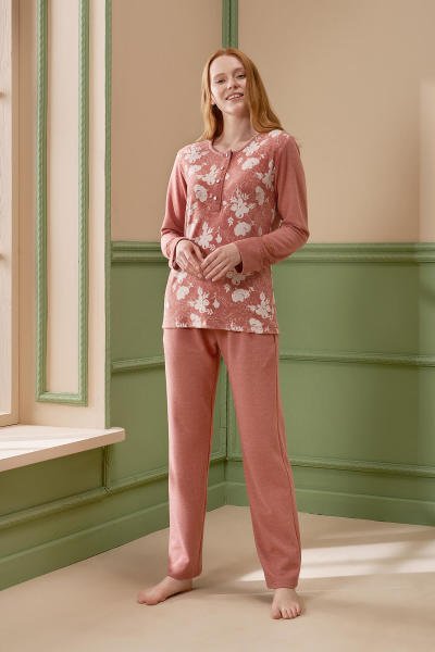 Kadın Desenli Pijama Takımı