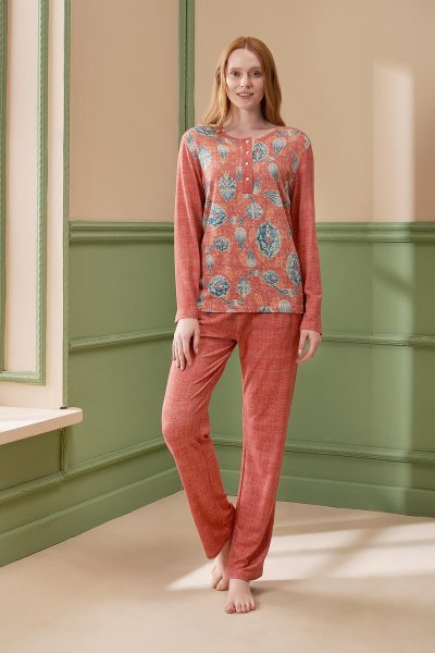 Kadın Desenli Pijama Takımı