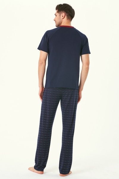 Erkek İnout Nakışlı Pijama Takım