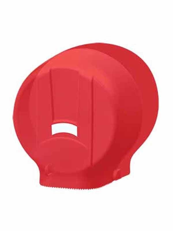 Plastik Tuvalet Kağıt Dispenseri Jumbo Mini Kırmızı Q20 cm