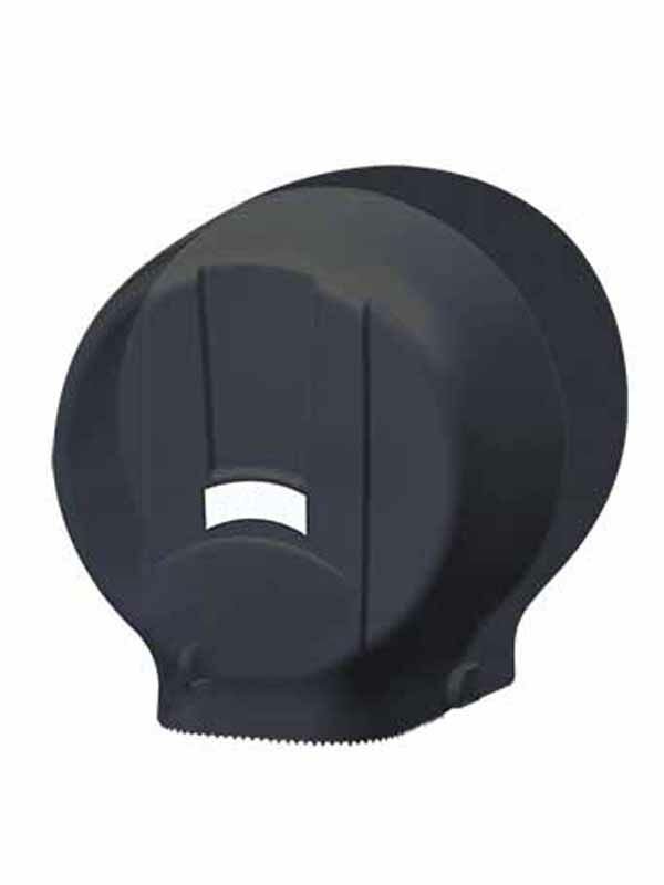 Plastik Tuvalet Kağıt Dispenseri Jumbo Mini Siyah Q20 cm