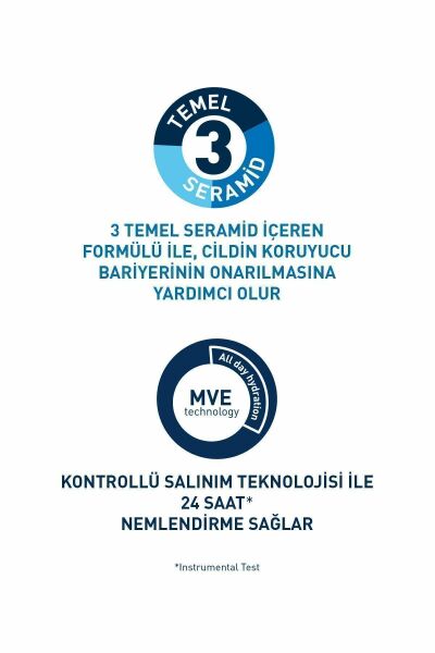 CeraVe Nemlendirici Yüz Kremi-Kuru Ciltler İçin Seramid Ve Hyalüronik Asit İçerikli 50ml