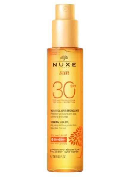 Nuxe Sun Güneş Bronzlaştırıcı Yüz ve Vücut Yağı Spf 30 150ml