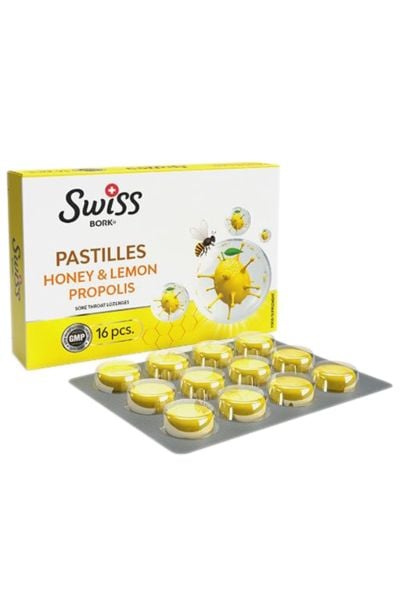 SWİSS Bork Bal Limon Propolis Pastil 16'lı