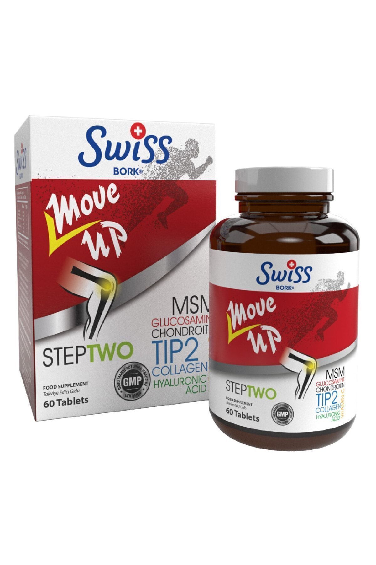 SWİSS Bork Move Up Step Two Glukozamin Tip 2 Kolajen 60 Tablet