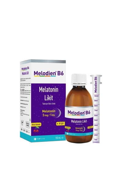 Melodien B6 Melatonin Likit Sıvı Takviye Edici Gıda 150 ml