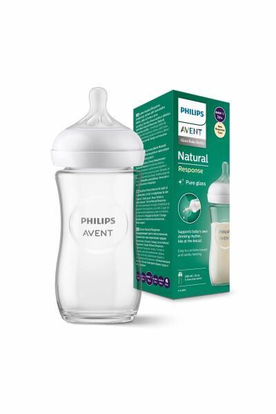 Avent Natural Response Cam Biberon 1 Ay+ 240 ml, Tepkili Biberon Emziği SCY933/01