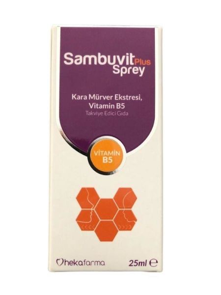 Sambuvit Plus Sprey Kara Mürver Ekstresi 25 ml