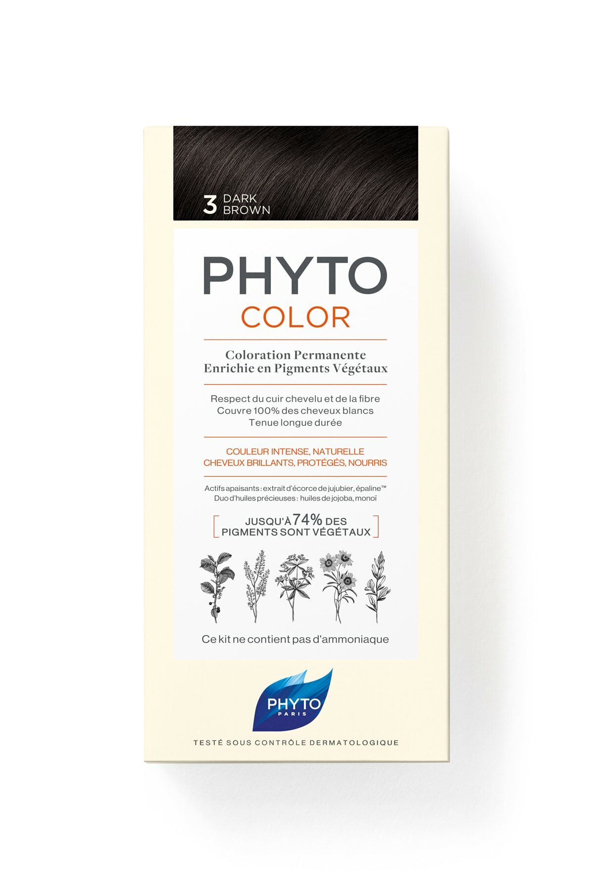 Phyto Phytocolor 3 Koyu Kestane Bitkisel Saç Boyası